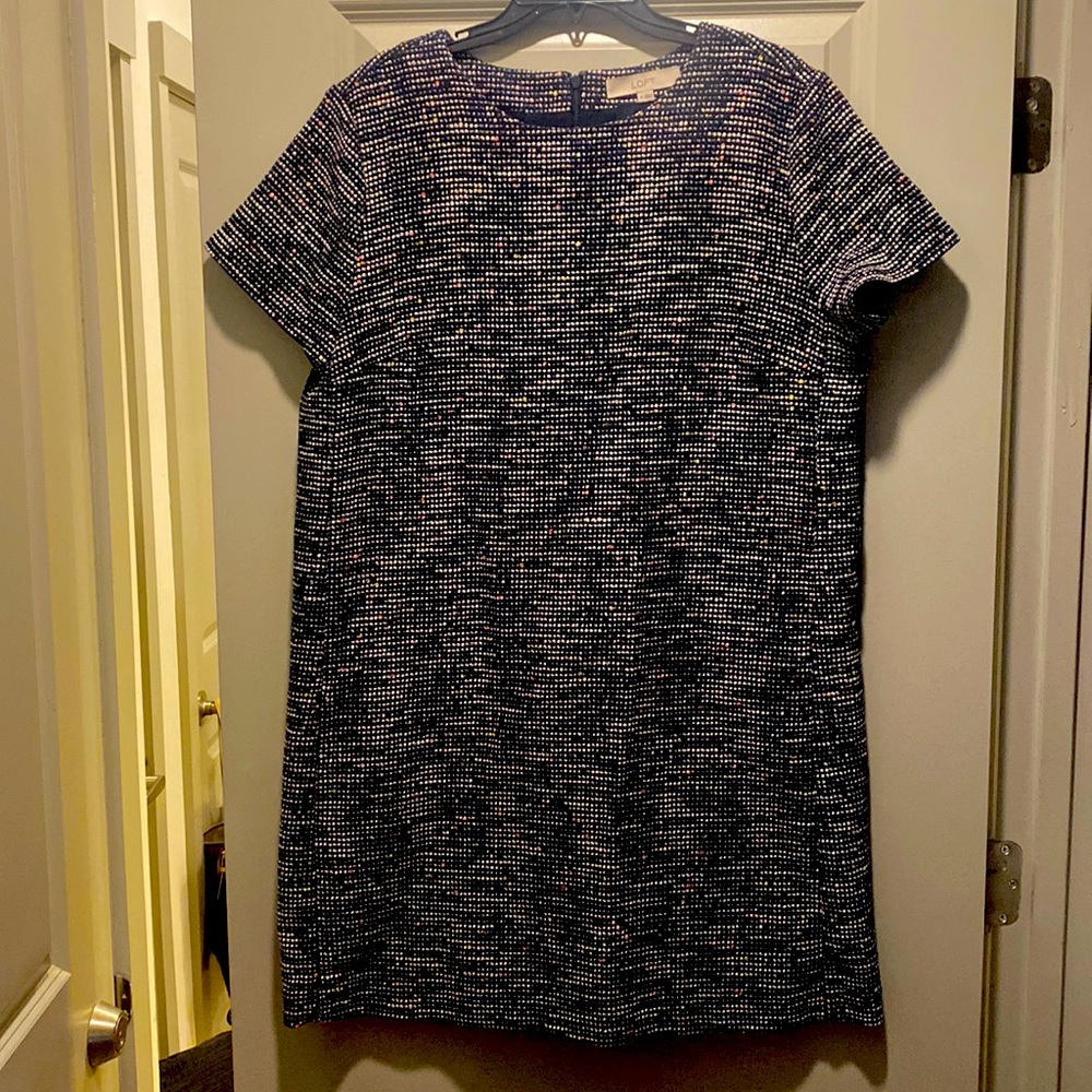 LOFT Tweed Shift Dress